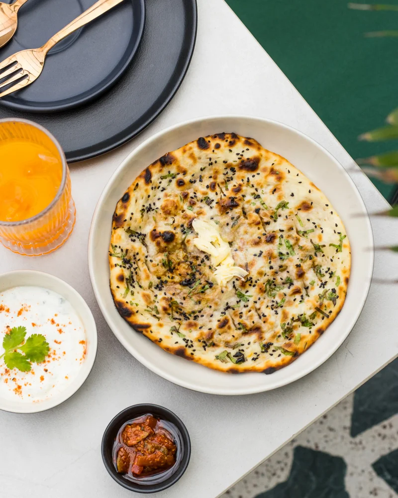 Amritsari Aloo Kulcha served at Cabami